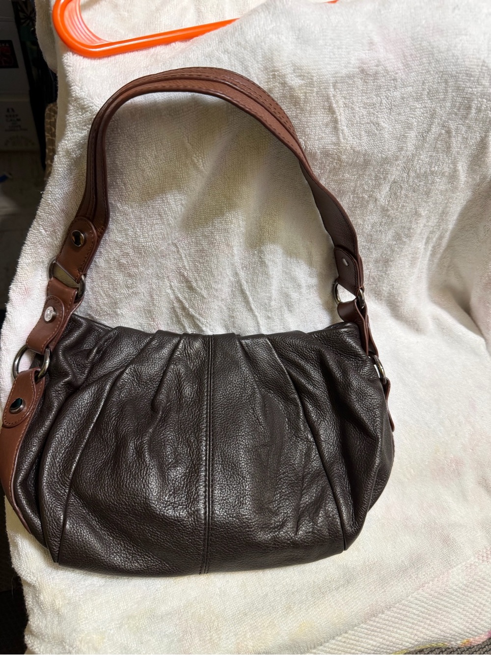 Classic Brown Leather Shoulder Bag